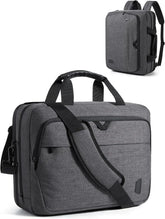 BAGSMART 3 In 1 Laptop Bag for Men Expandable Computer Bag 17.3 Inch, Gray