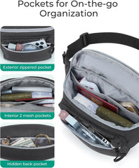 BAGSMART Fanny Packs for Women Men, Bag for Running Traveling Hiking, Camel