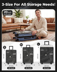 BAGSMART Travel Vacuum Seal Bags with Pump, Jumbo Vacuum Storage Bags for Clothes Blankets Comforters, Space Saver Bags for Travel, Compression Bags for Seasonal Storage-Graphite Ridge