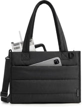 BAGSMART Small Tote Bag for Women, Work Teacher Bag with Zipper Closure