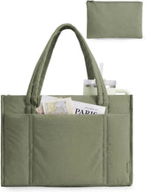 BAGSMART Puffer Tote Bag for Women, 21L/26L Work Tote Shoulder Handbag
