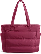 BAGSMART Puffy Tote Bag for Women, Lightweight Work Tote Handbag