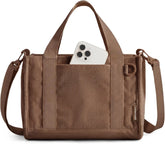 BAGSMART Corduroy Tote Bag for Women, Small College Teacher Laptop Handbag