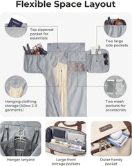 BAGSMART 2-in-1 Garment Duffle Bag with with Shoes Bag, White