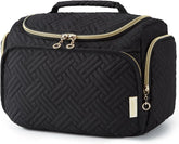 BAGSMART Travel Toiletry Bag for Women, Cosmetic Bag Makeup Bag Organizer with Handle, Travel Bag for Toiletries, Travel Accessories, Full Sized Container