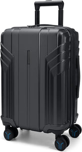 BAGSMART Expandable Carry On Luggage 22x14x9 Airline Approved, Black