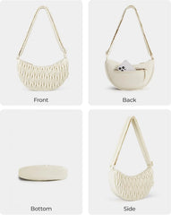 BAGSMART Small Crossbody Bag for Women Men Trendy,Quilted Crossbody Hobo Bag with Adjustable Strap and Inner Pockets