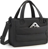 BAGSMART Small Tote Bag for Women, Work Teacher Bag with Zipper Closure