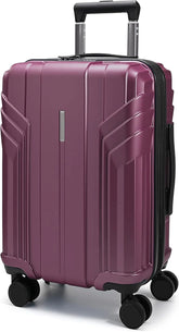 BAGSMART Expandable Carry On Luggage 22x14x9 Airline Approved, Purplish Red