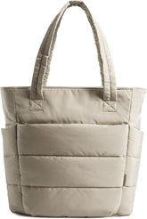 BAGSMART Puffy Tote Bag for Women, Lightweight Work Tote Handbag