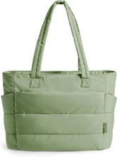 BAGSMART Puffy Tote Bag for Women, Lightweight Work Tote Handbag
