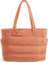 BAGSMART Puffy Tote Bag for Women, Lightweight Work Tote Handbag