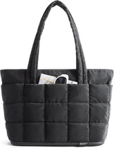 BAGSMART Expandable Tote Bag for Women, Puffer Work Tote Travel Bag