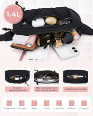 BAGSMART Fanny Packs for Women, Running Workout Traveling Hiking, Camel