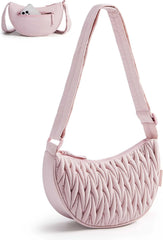 BAGSMART Small Crossbody Bag for Women Men Trendy,Quilted Crossbody Hobo Bag with Adjustable Strap and Inner Pockets
