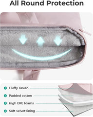 BAGSMART Laptop Sleeve 15.6 Inch Puffer Slim Protective Case for Women
