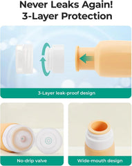 BAGSMART 18 Pack TSA Approved Travel Bottles for Toiletries, Leak Proof Silicone Travel Size Containers Bottles for Shampoo, Macaron