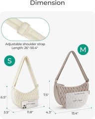 BAGSMART Small Crossbody Bag for Women Men Trendy，Quilted Crossbody Hobo Bag with Adjustable Strap and Inner Pockets