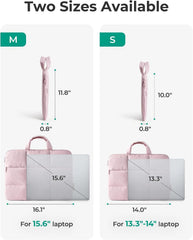 BAGSMART Laptop Sleeve 15.6 Inch Puffer Slim Protective Case for Women